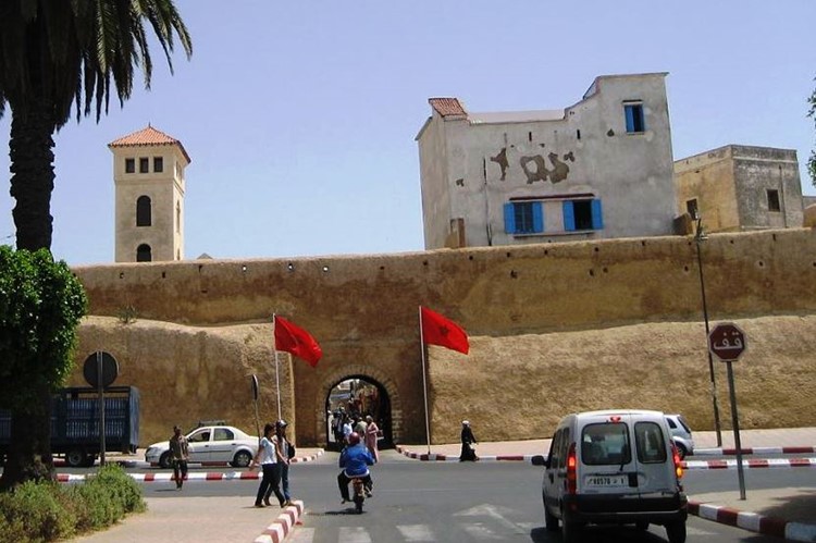 De stadsmuren van El Jadida - Marokko